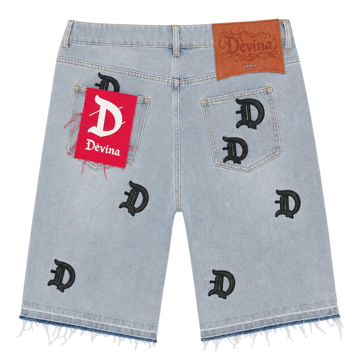 DEVINA Oversized Denim Jorts