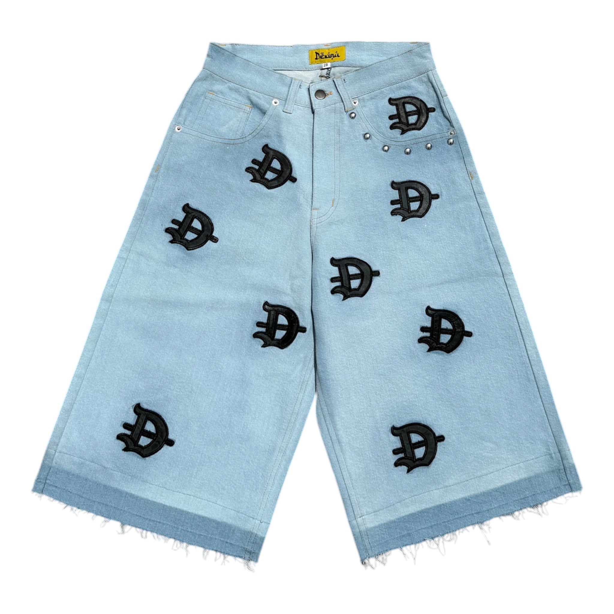 DEVINA Oversized Denim Jorts