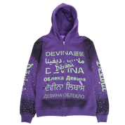 DEVINA Language Zip Hoodie (Purple)