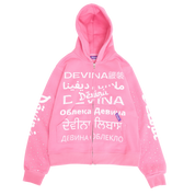 DEVINA Language Zip Hoodie (Pink)