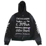 DEVINA Language Zip Hoodie (Black)